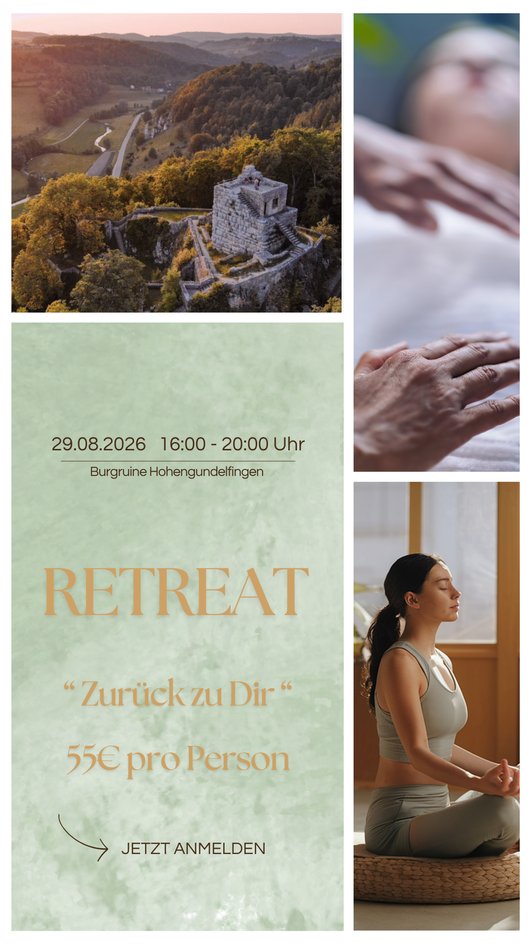 Retreat "Zurück zu dir" auf der Burgruine Hohengundelfingen