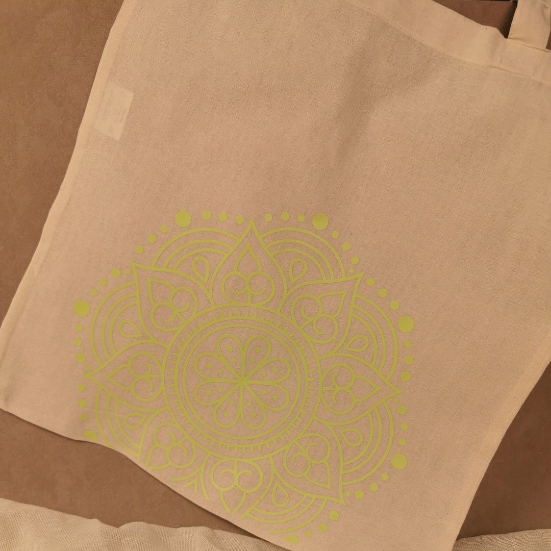 Boho Yoga Stoffbeutel Spirituelle Mandala &amp; Naturmotive | Elvara