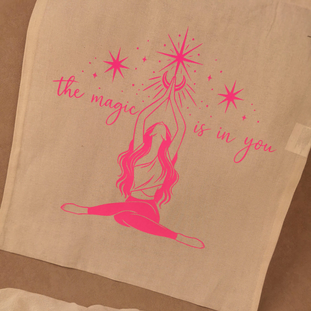 Boho Yoga Stoffbeutel Spirituelle Mandala &amp; Naturmotive | Elvara