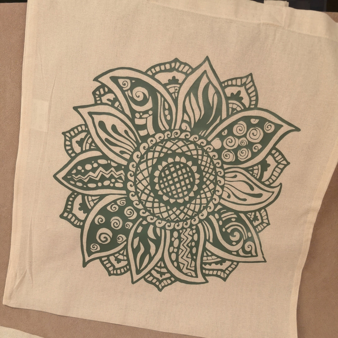 Boho Yoga Stoffbeutel Spirituelle Mandala &amp; Naturmotive | Elvara