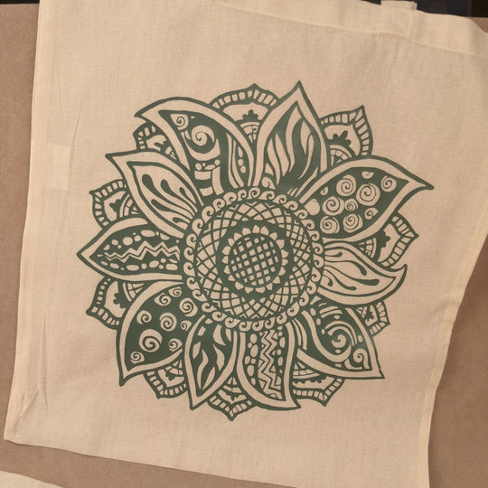 Boho Yoga Stoffbeutel Spirituelle Mandala &amp; Naturmotive | Elvara